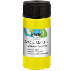Photo Peinture à marbrer Magic Marble - 20 ml - Jaune néon KREUL