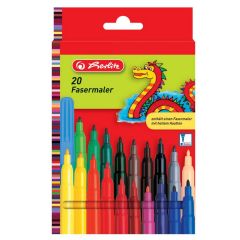 Photo Lot de 20 feutres - Assortiment de couleurs : HERLITZ  8649238
