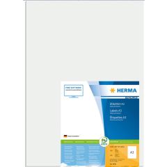 Photo Étiquettes adhésives blanches - 297 x 420 mm : HERMA Premium Lot de 100 Image