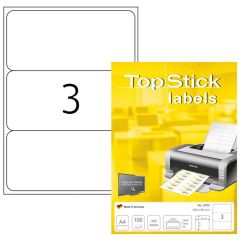 Photo Étiquettes adhésives blanches - 200 x 95 mm TOP STICK Image