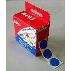 Photo Pastilles adhésives 15 mm - Bleu AGIPA 115008 Etiquettes