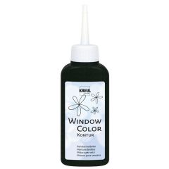 Photo KREUL Peinture de contour pour Window Color - Noir couvrant