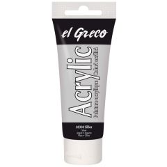 Peinture acrylique EL Greco - 75 ml - Argent  KREUL  tube