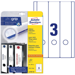 Photo Etiquettes Dos de classeur - 61 x 297 mm - Extra blanc AVERY