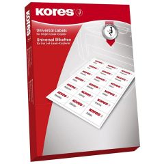 Photo Étiquettes super adhésives - 70 x 36 mm - Blanc KORES