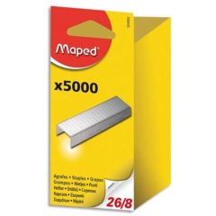 Photo MAPED : Boite de 5000 agrafes zinguées - 26/8 - 324502 0