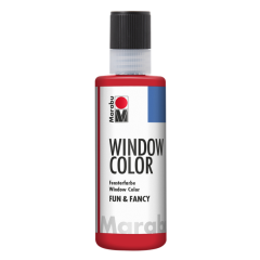 Photo MARABU FUN & FANCY 40604038 :  Peinture pour Window Color - 80 ml - Rouge Rubis