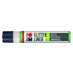 Photo MARABU Glitter-Liner 18030009561 : Peinture pour textile - Vert brillant utilisation