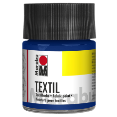 Photo MARABU : Peinture pour textile clair - 50 ml - Bleu moyen
