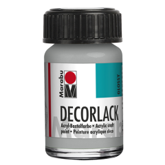 Photo MARABU : Vernis acrylique - Decorlack - 15 ml - Argent métallique