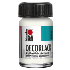 Photo MARABU : Vernis acrylique - Decorlack - 15 ml - Blanc