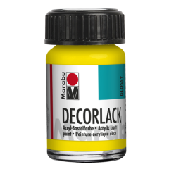 Photo MARABU : Vernis acrylique - Decorlack - 15 ml - Jaune