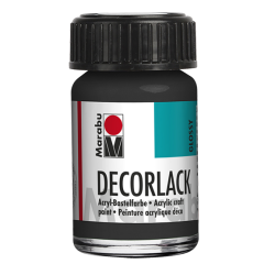 Photo MARABU : Vernis acrylique - Decorlack - 15 ml - Noir 1