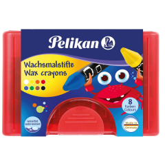 Photo PELIKAN : Lot de crayons de cire épais sans gaine - 665/8