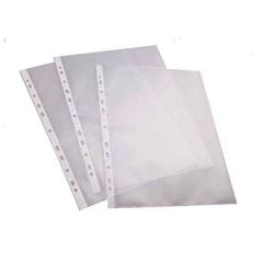 Photo Lot de 100 Pochettes perforées en PP lisse 0,07 mm - A4 : PRO-Office