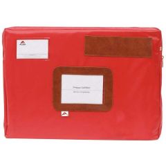 Photo Sac navette à soufflet avec zip - 420 x 320 mm - Rouge ALBA Image