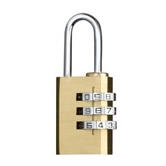 Photo Cadenas en laiton Code 3 chiffres - 20 mm WONDAY