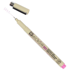 Photo Stylo feutre à pointe fine - Rose - 0,2 mm : SAKURA Pigma Micron 005