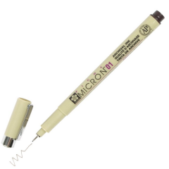 Photo Stylo feutre à pointe fine - 0,25 mm - Sépia : SAKURA Pigma Micron 01