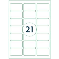 Étiquettes adhésives - 63,5 x 38,1 mm RILLPRINT Lot de 2100