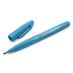 Stylo feutre Sign Pen S520 - Bleu clair PENTEL ARTS