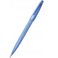 Stylo feutre Sign Pen SES15 - Bleu Clair : PENTEL ARTS