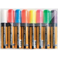 Feutre à craie liquide 7 - 15 mm - Assortiment : SECURIT Lot de 8 Image