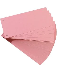 Photo OXFORD : Lot de 100 intercalaires en carton - Rouge 100205027