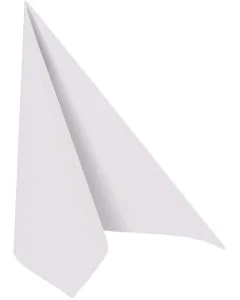 Lot de 50 Serviettes en papier - Blanc - 400 x 400 mm : PAPSTAR ROYAL Collection Visuel