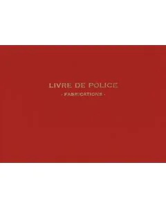 Registre Bijoutier  Livre de police fabricant Elve 14162