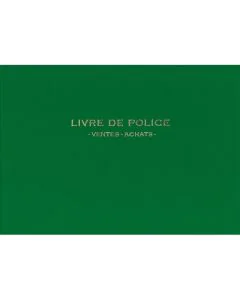 Elve 14172 Registre Bijoutier Achats/Ventes OR Livre de police métaux précieux