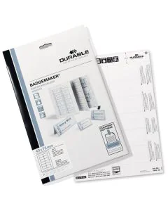 Bristols PC pour Badges - 75 x 40 mm : DURABLE Lot de 240 Visuel