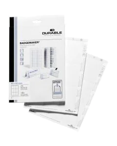 Bristols PC pour Badges - 60 x 90 mm : DURABLE Lot de 180 Visuel