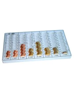 Monnayeur EURO compact avec 8 colonnes à pièces (Trieur à monnaie) 160100837 WEDO