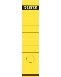 Photo Etiquettes Dos de classeur - 61 x 285 mm - Jaune : LEITZ Lot de 100 - 1640-10-15
