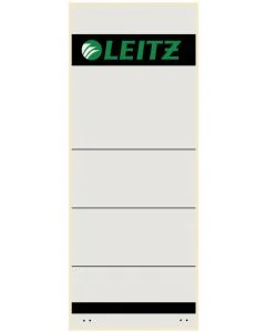 Photo Etiquettes Dos de classeur - 61 x 157 mm - Gris : LEITZ Lot de 10 - 1647-00-85