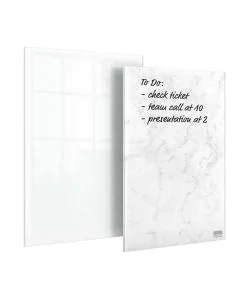 Bloc-notes en Verre - Mini Tableau - Lot de 2 : NOBO image