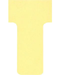 Fiches T - Indice 1 / 28 mm - Jaune : NOBO Lot de 100 Visuel