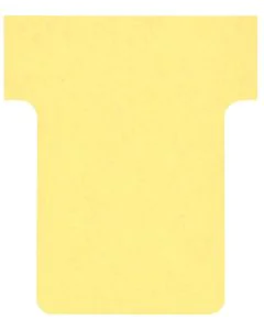 Fiches T - Indice 1.5 / 45 mm - Jaune : NOBO Lot de 100 Visuel