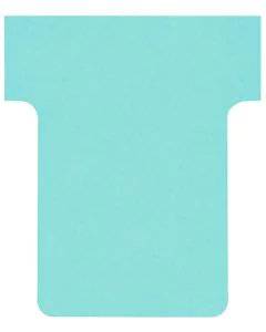 Fiches T - Indice 1.5 / 45 mm - Bleu : NOBO Lot de 100 Visuel