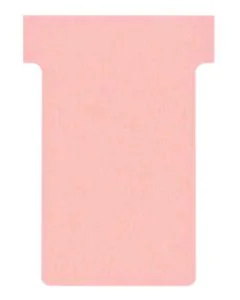Fiches T - Indice 2 / 60 mm - Rose : NOBO Lot de 100 visuel