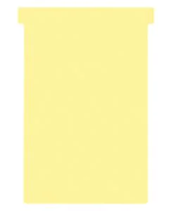Fiches T - Indice 4 / 124 mm - Jaune : NOBO Lot de 100 visuel