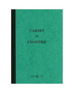 ELVE : Carnet de chantier Hebdomadaire / 7 jours 2438 (Gestion du personnel)