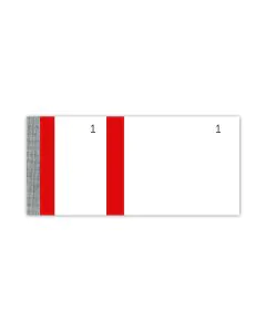Bloc vendeur Tickets de coupons détachables - Bande Rouge