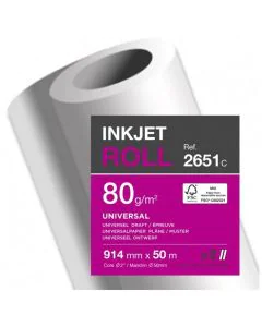 Papier pour Traceur jet d'encre - 914 mm x 50 m : CLAIREFONTAINE Visuel