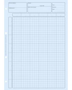 BLOC BLEU : Matrice pour contrôle interne Feuille de travail comptable (ELVE 2672)