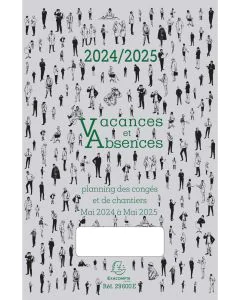 Planning des Congés 2024 / 2025 - Vacances et absences EXACOMPTA 