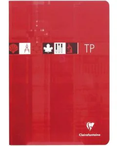 Cahier de travaux pratiques - A4 : CLAIREFONTAINE Visuel