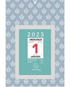 Bloc éphéméride 2025 - 134 x 98 mm EXACOMPTA Fond en Carton