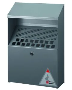 Cendrier mural en métal - 4 litres - Argent : DURABLE Modèle